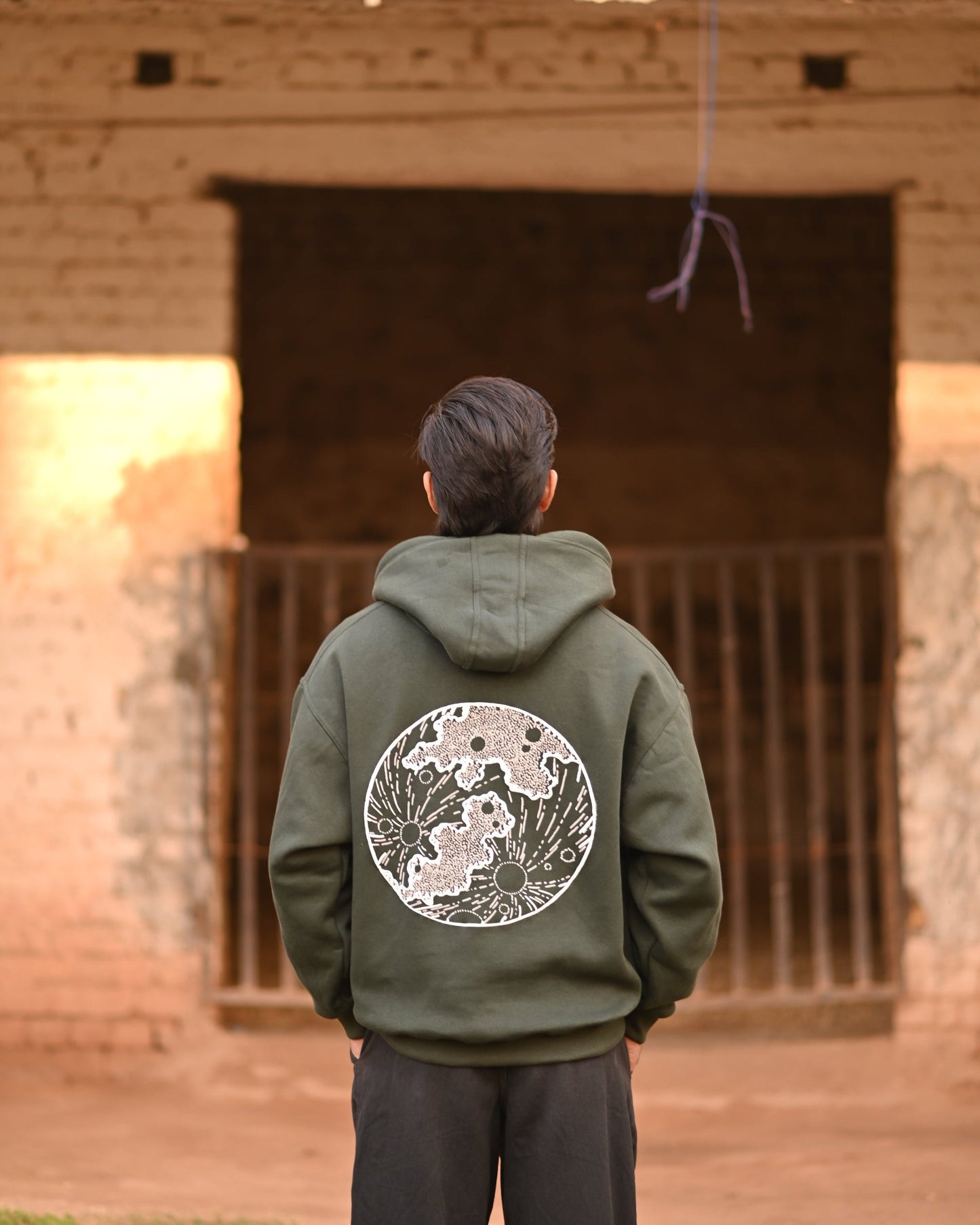 Olive Green - Moon Vero Hoodie