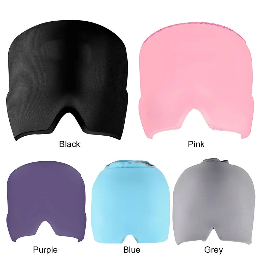 Cooling Migraine Relief Cap – 360° Gel Ice Head Wrap